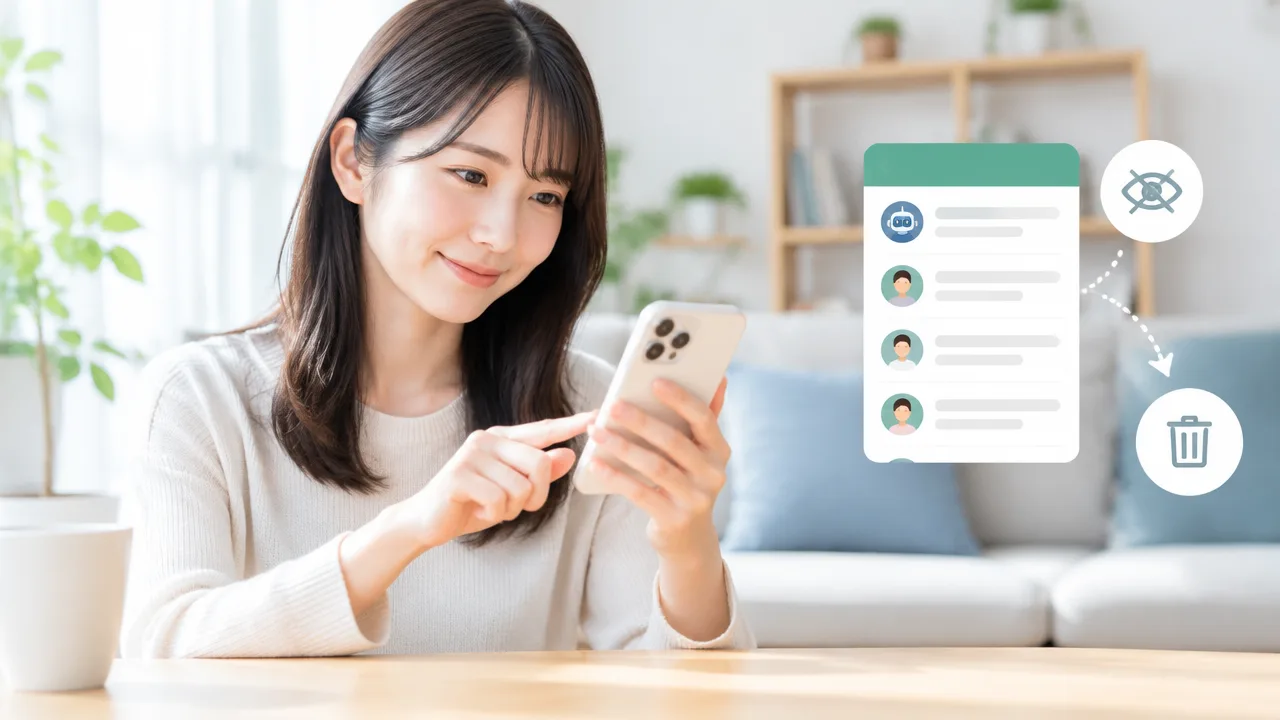 AIフレンドをLINEで使うとバレる?通知や履歴を確認する方法