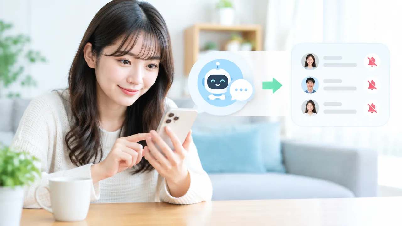 AIフレンドをLINEで使うとバレる?通知や履歴を確認する方法