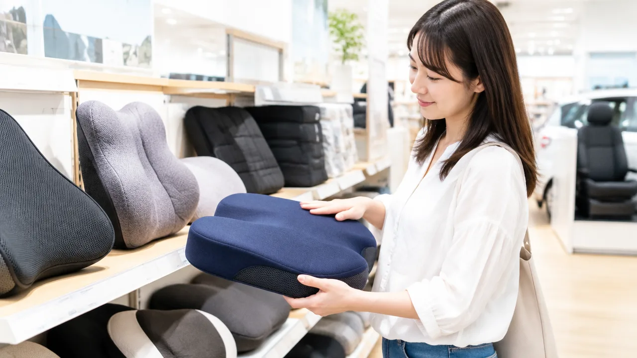 車の腰痛対策にクッションを選ぶならニトリ?快適な選び方
