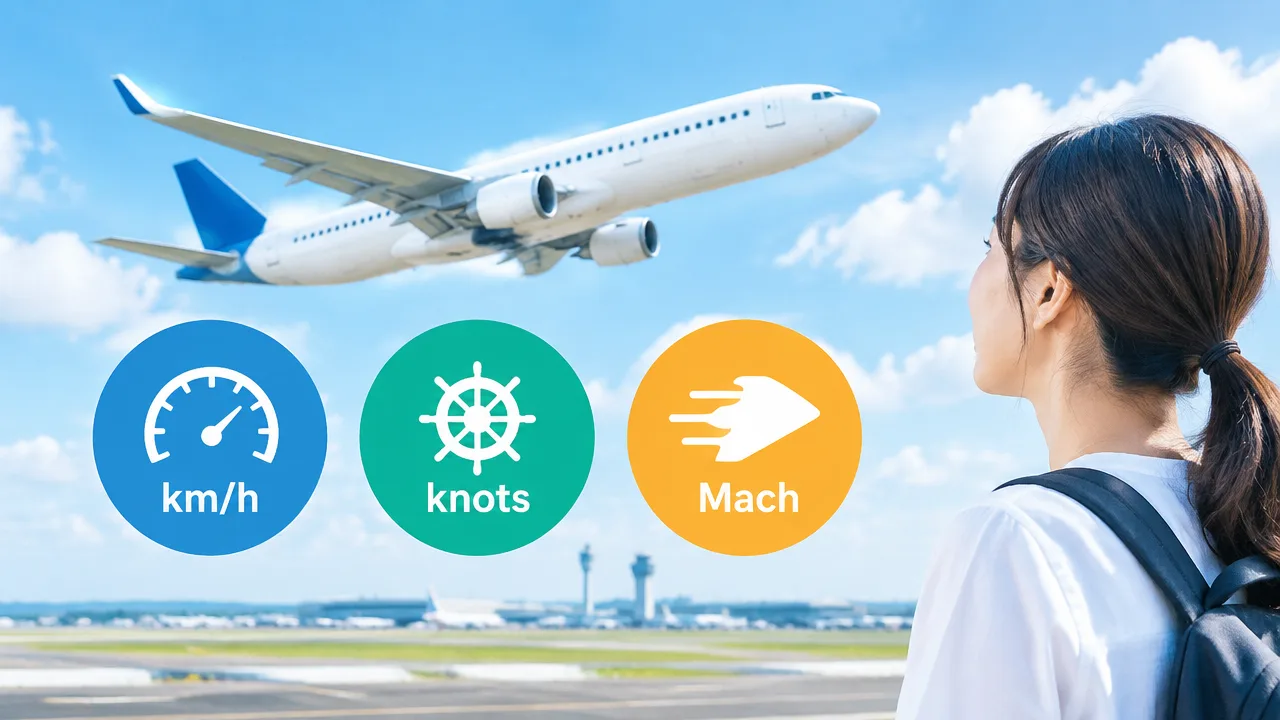 飛行機の速度はどのくらい?旅客機・離陸時・着陸時の目安を解説